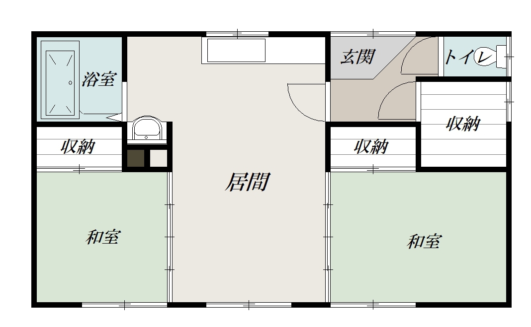 東光６－７平屋　Ｅｚｚｚ間取図