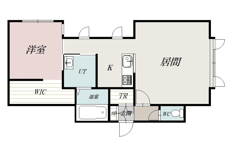 Ｃａｎｎｅｌｅ（カヌレ）Ａ棟102間取図
