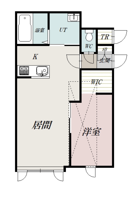 Ｃａｎｎｅｌｅ（カヌレ）Ａ棟201間取図