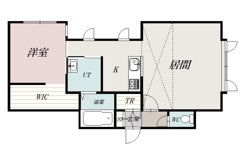 Ｃａｎｎｅｌｅ（カヌレ）Ａ棟202間取図