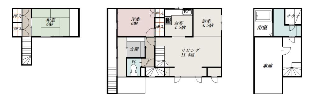 神楽岡８ー４借家-間取図