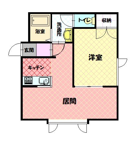 プラターネ６．７101間取図