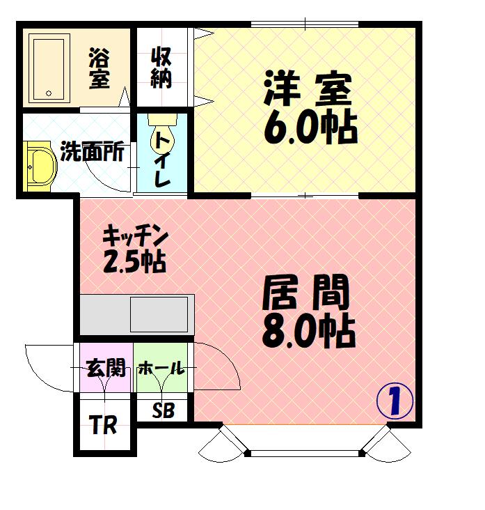 ロシュ7.1B101間取図