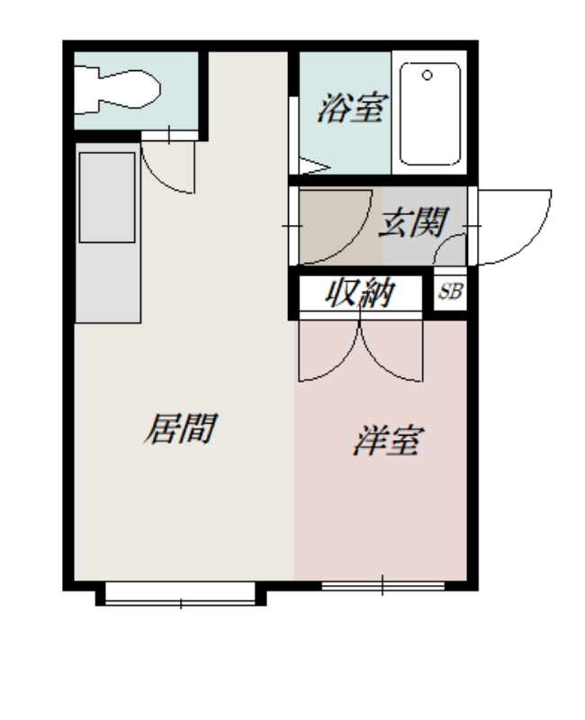 ビッグマンション７Ｂ棟２０１間取図