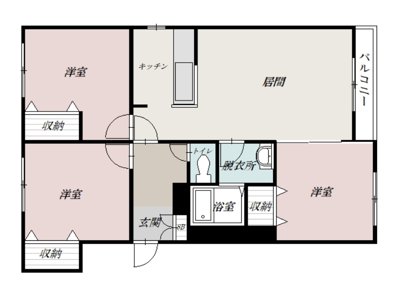 ユッセシャトー302間取図