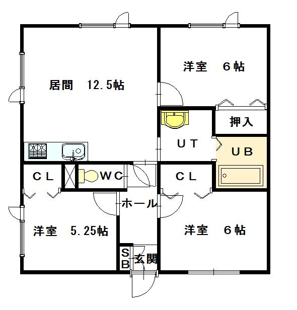 Ｃ．Ｈトヨオカ　１．６１０３間取図