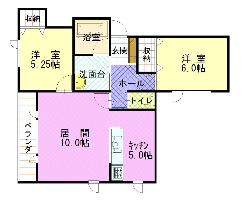 Arcano(アルカーノ)201間取図