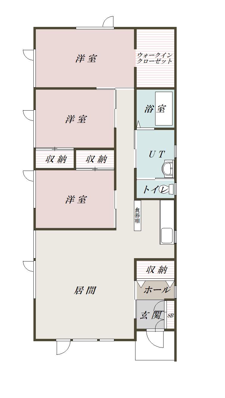 イースト・コートＡzzz間取図