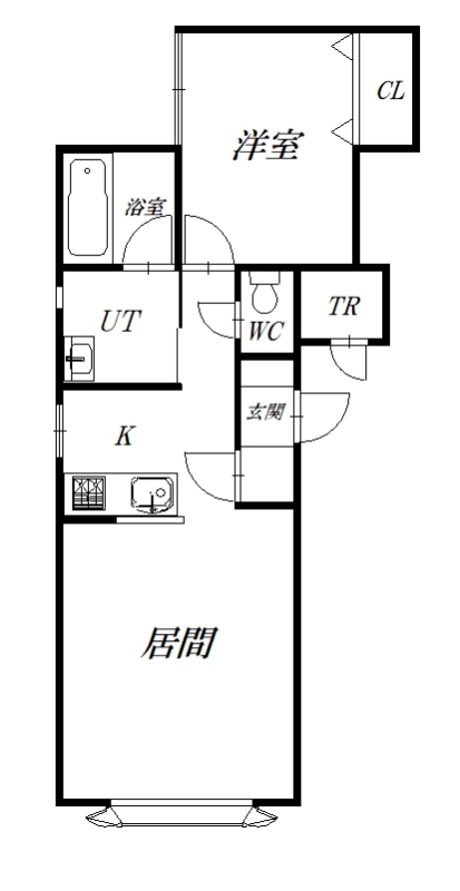 ダブリンＡ棟101間取図
