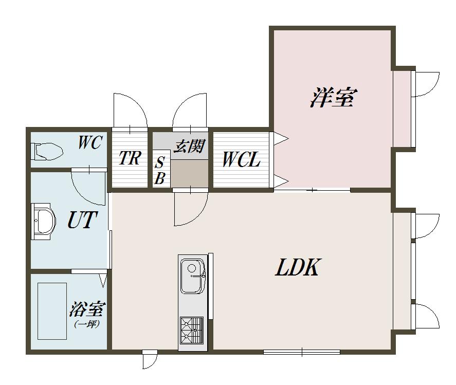 ＬＥＢＥＮ１１２０１間取図