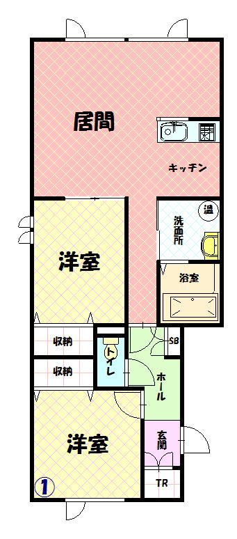 ＰｅａｃｅⅡ203間取図