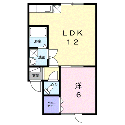 リックヴィール202間取図
