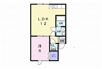 リックヴィール105間取図