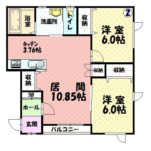 Ａーｙａ２０２間取図