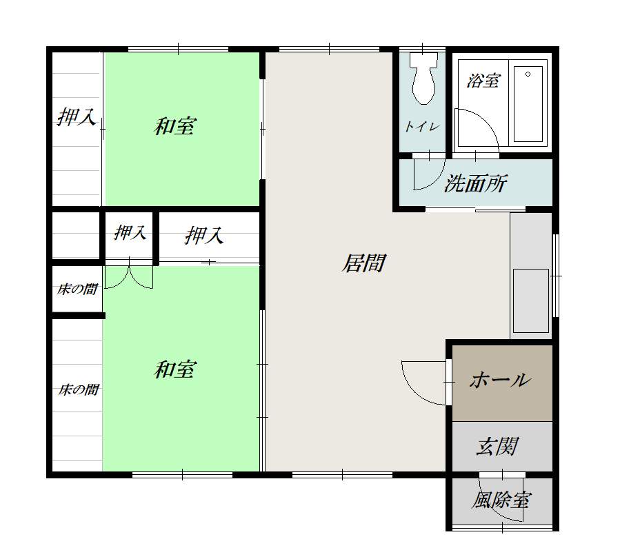 豊岡1-7借家ZZZ間取図
