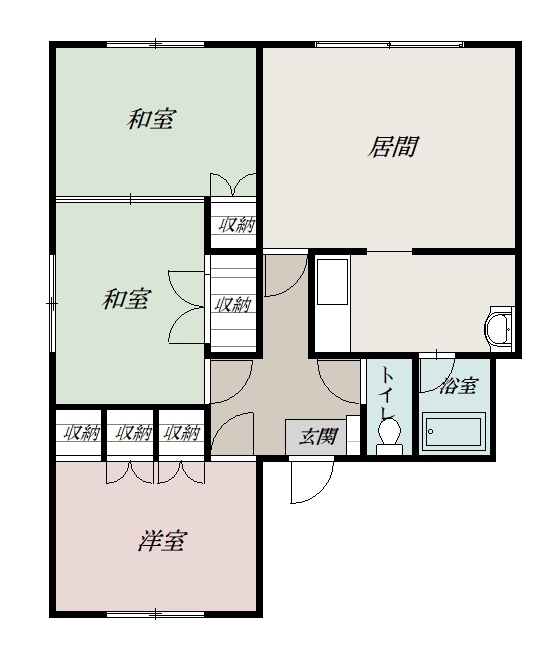 よつばコーポ２０１間取図