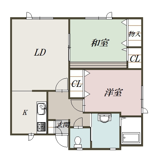 ミヤカーザ201間取図