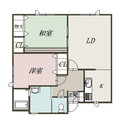 ミヤカーザ103間取図