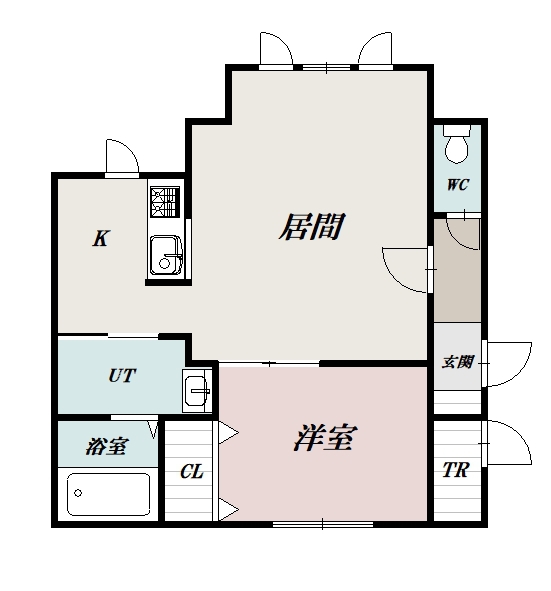 ボックスＲ101間取図