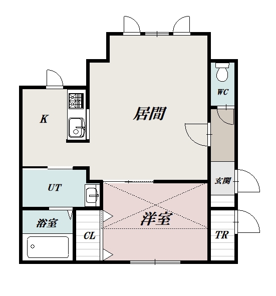 ボックスＲ201間取図