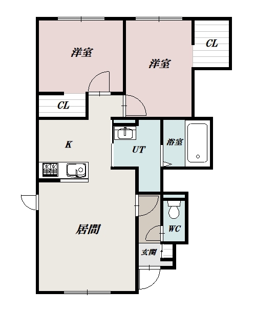 パンプキンＡ101間取図