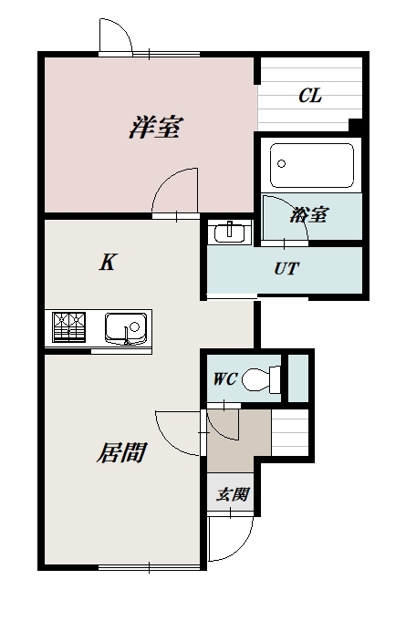 パンプキンＢ101間取図