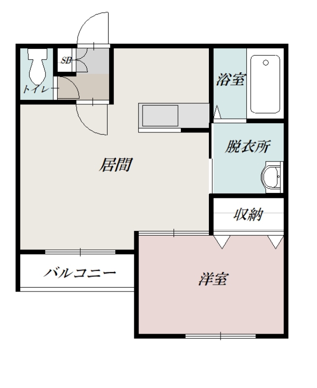 Ｌａｓｈｉｃ神楽202間取図