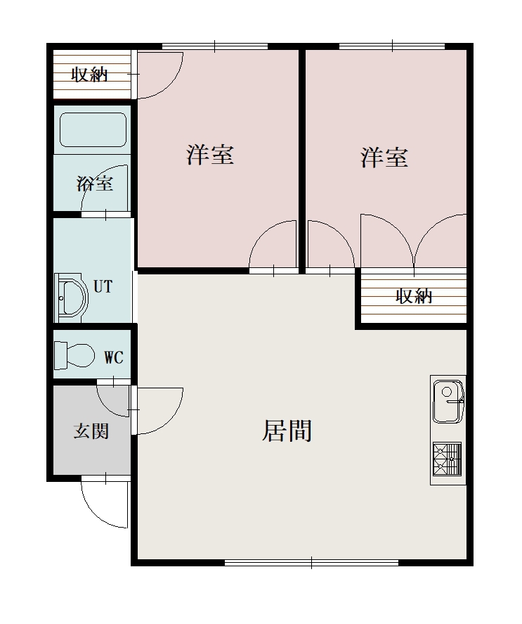 サンピア渡辺ⅡC2間取図