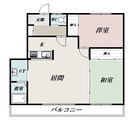 壱番館Ｂ205間取図