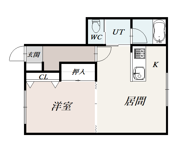 壱番館Ｂ１０１間取図
