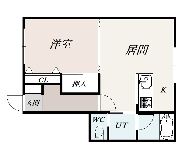 壱番館Ｂ202間取図