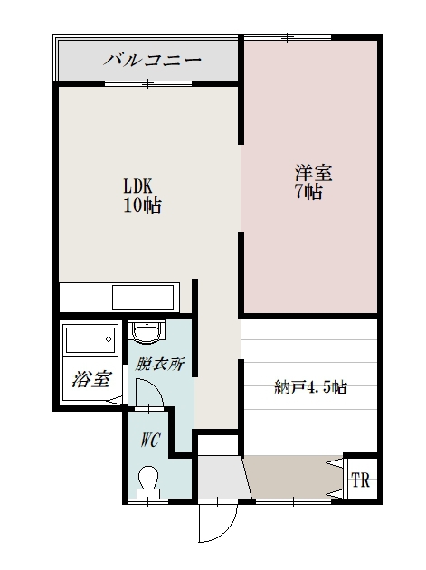 壱番館Ａ201間取図