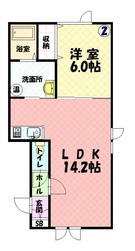 エストエール２０２間取図