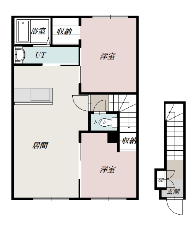 Ｓｔｅｌｌａ　Ｎｏｖａ東川２０１間取図