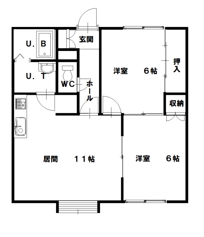 レジデンス深川A205間取図