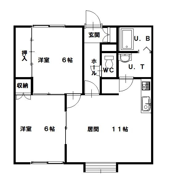 レジデンス深川A206間取図