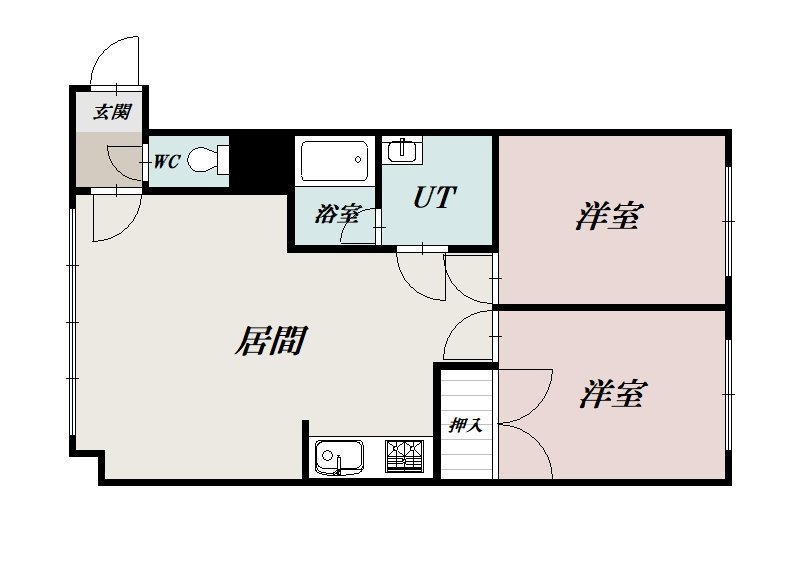 パレスC105間取図