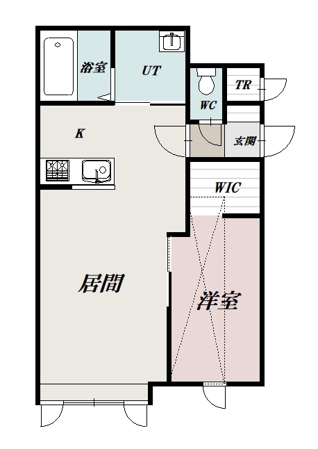 仮)東光18-4MS A棟201間取図