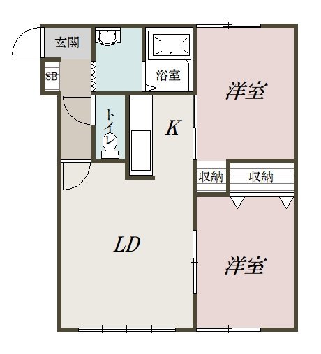 マツエダビル206間取図