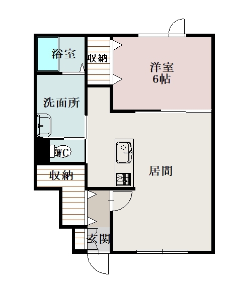 ＩＬ　ＳＯＬＥ　ＢＩＥＩ　ＨＡＮＡＺＯＮＯ102間取図