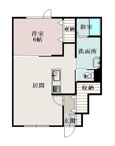 ＩＬ　ＳＯＬＥ　ＢＩＥＩ　ＨＡＮＡＺＯＮＯ103間取図