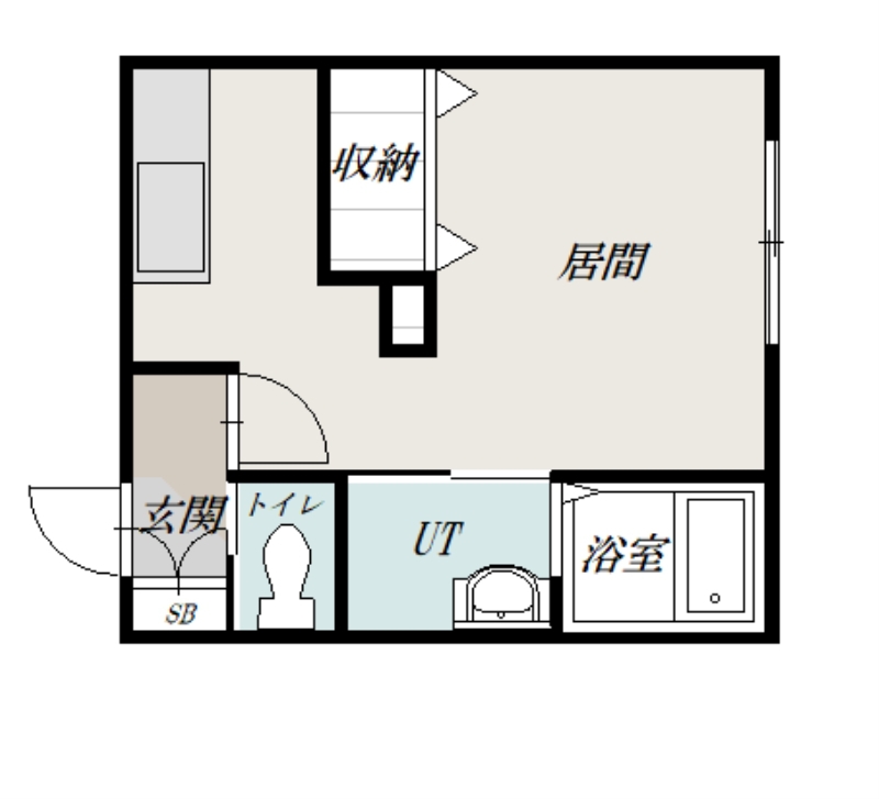 仮)富良野市若松町AP A棟103間取図