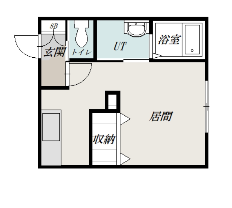 仮)富良野市若松町AP A棟105間取図