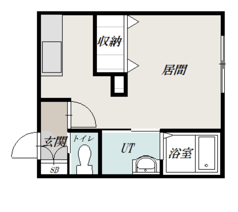 仮)富良野市若松町AP A棟203間取図