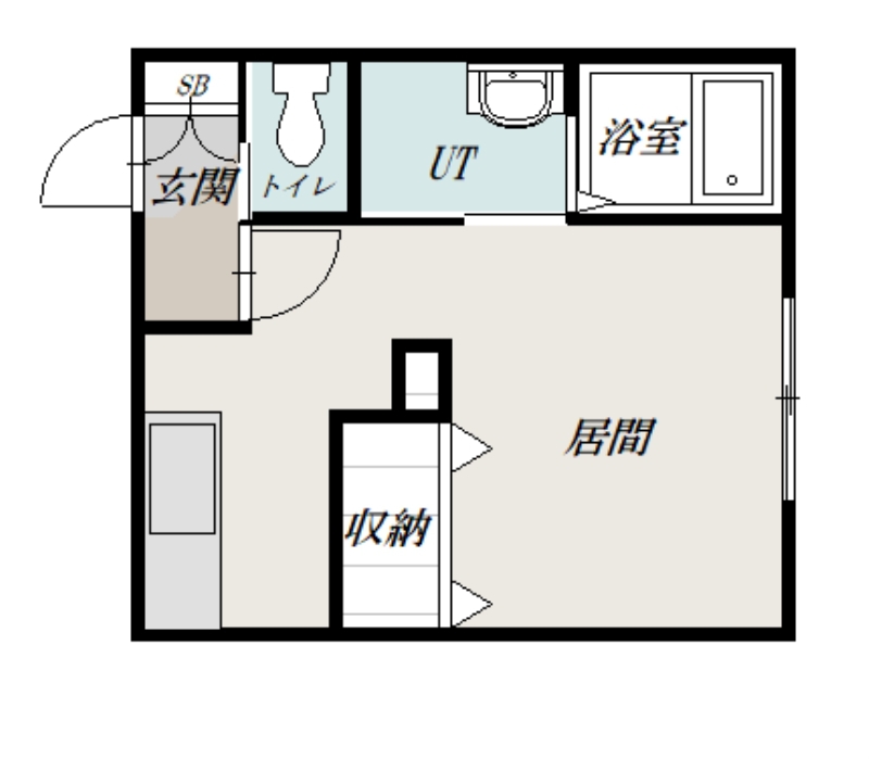 仮)富良野市若松町AP A棟205間取図