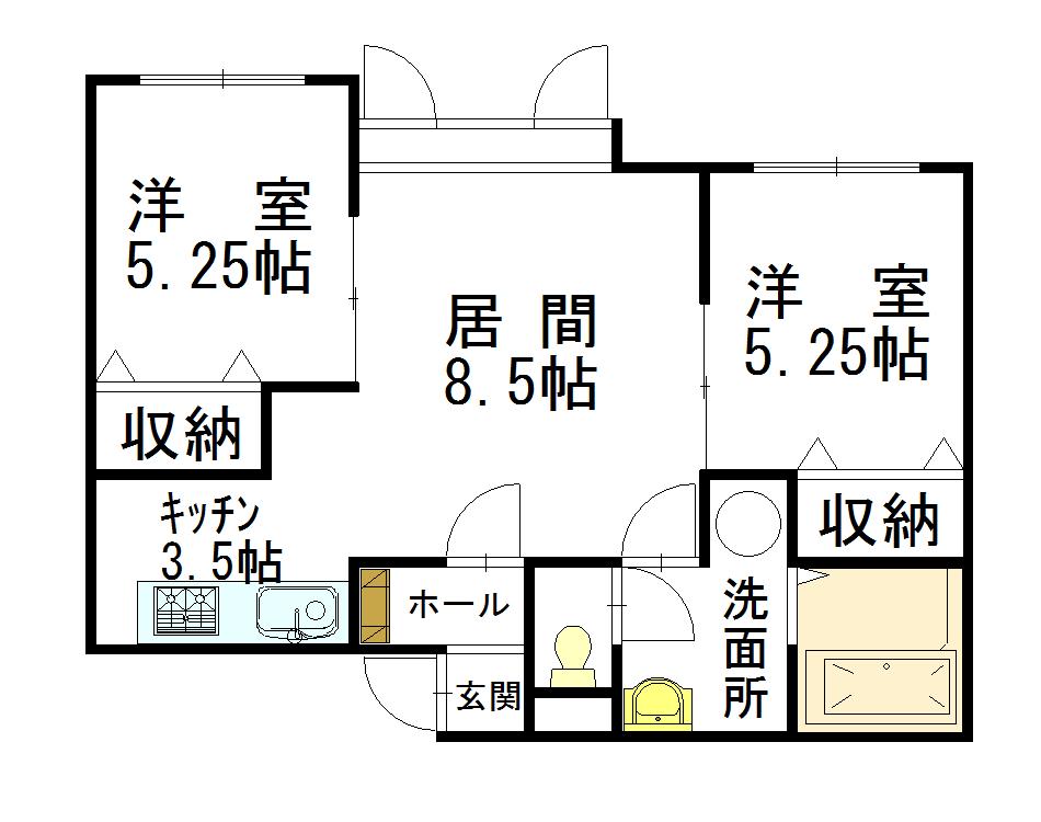 Stella豊岡2ー1103間取図