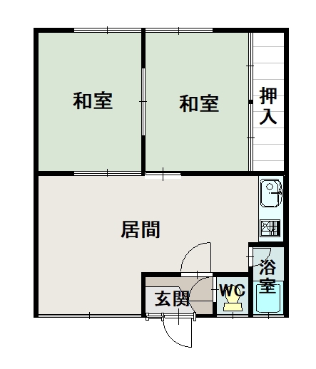 新宝マンション2間取図