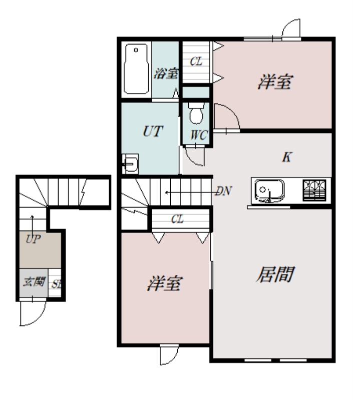 ミモザ２０２間取図