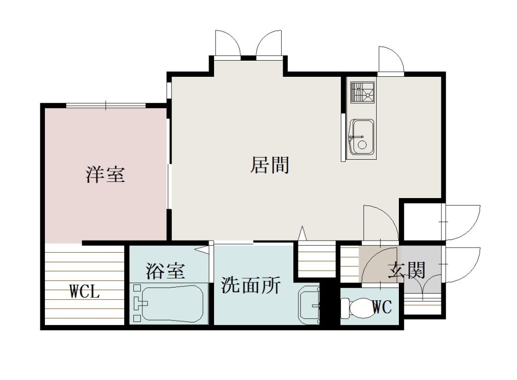 ヴェルヒュッテ旭川南４条102間取図