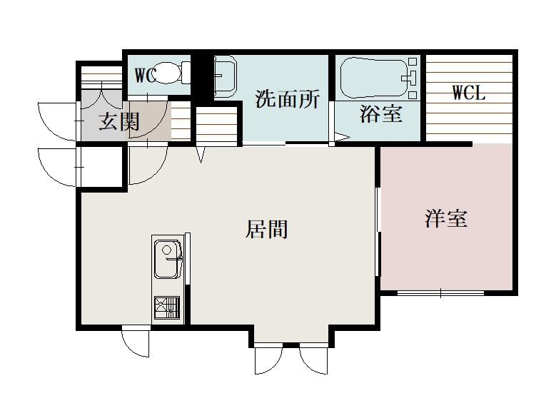 ヴェルヒュッテ旭川南４条105間取図